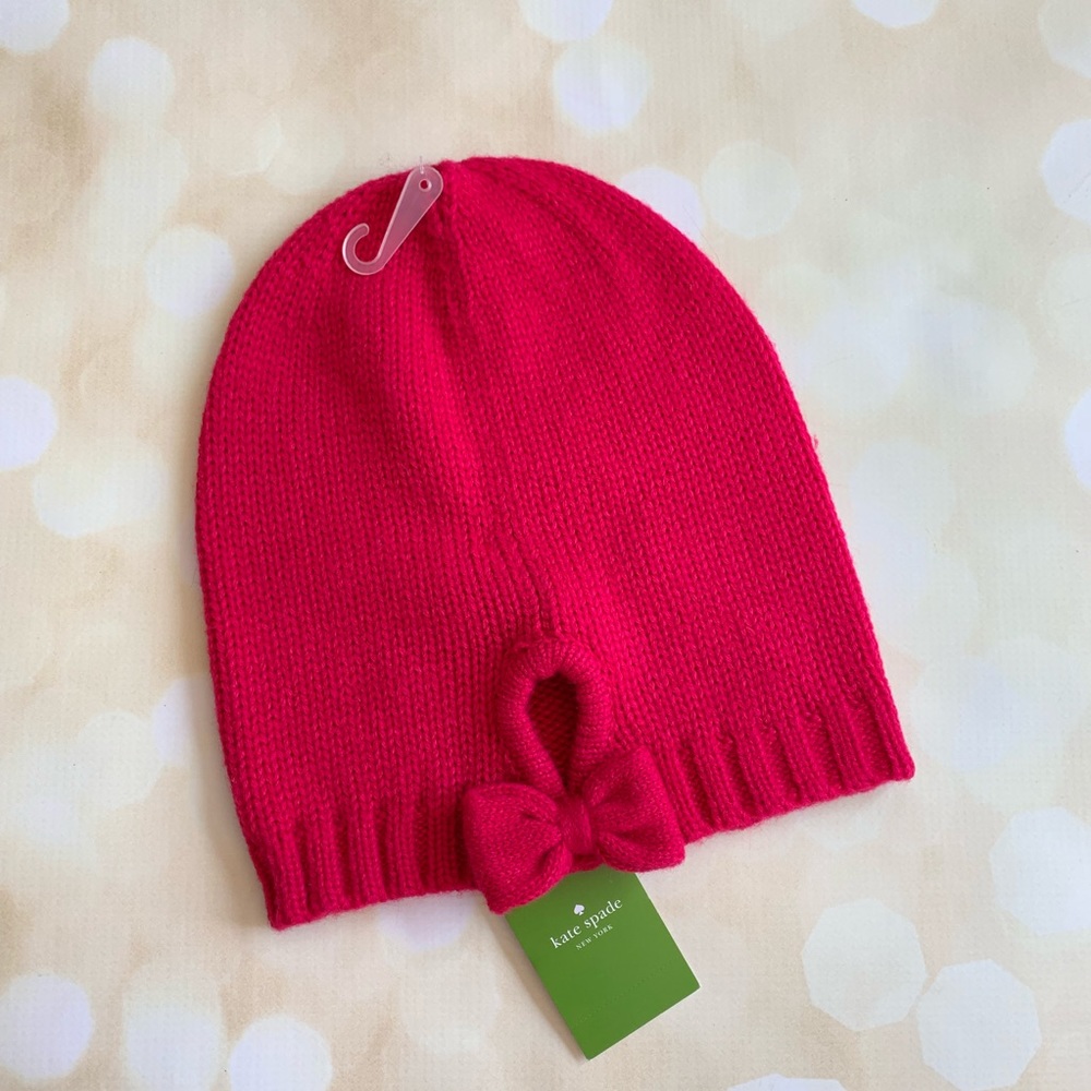 Kate spade slouchy beanie with bow